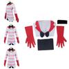 Superbe Costume de Cosplay d'Angel Dust de Hazbin Hotel Avec une Fabrication Exquise Pour Halloween