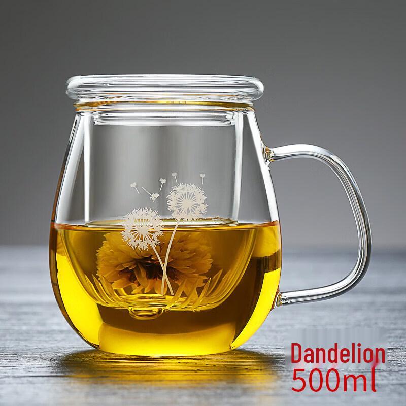 Chixing Heat-Resistant Thickened Glass Tea Mug with Infuser
