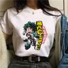 Manga Cute My Hero Academia Anime T Shirt Women Boku No Hero Academia T-shirt Bakugou Himiko Toga Tees Anime Deku Tshirt