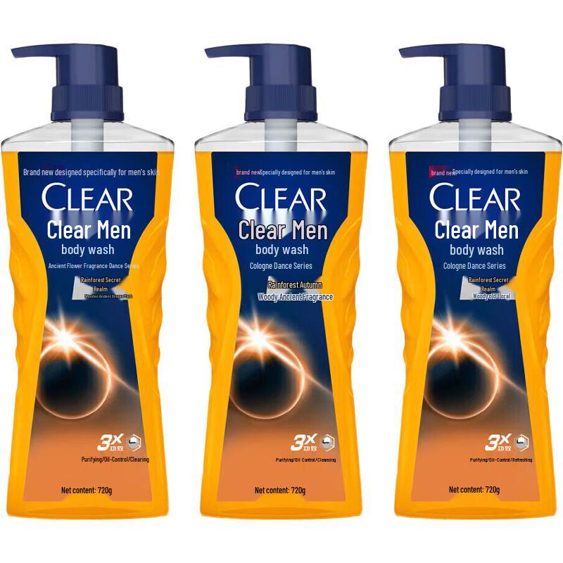 Clear Men Rainforest Cologne Scented Shower Gel