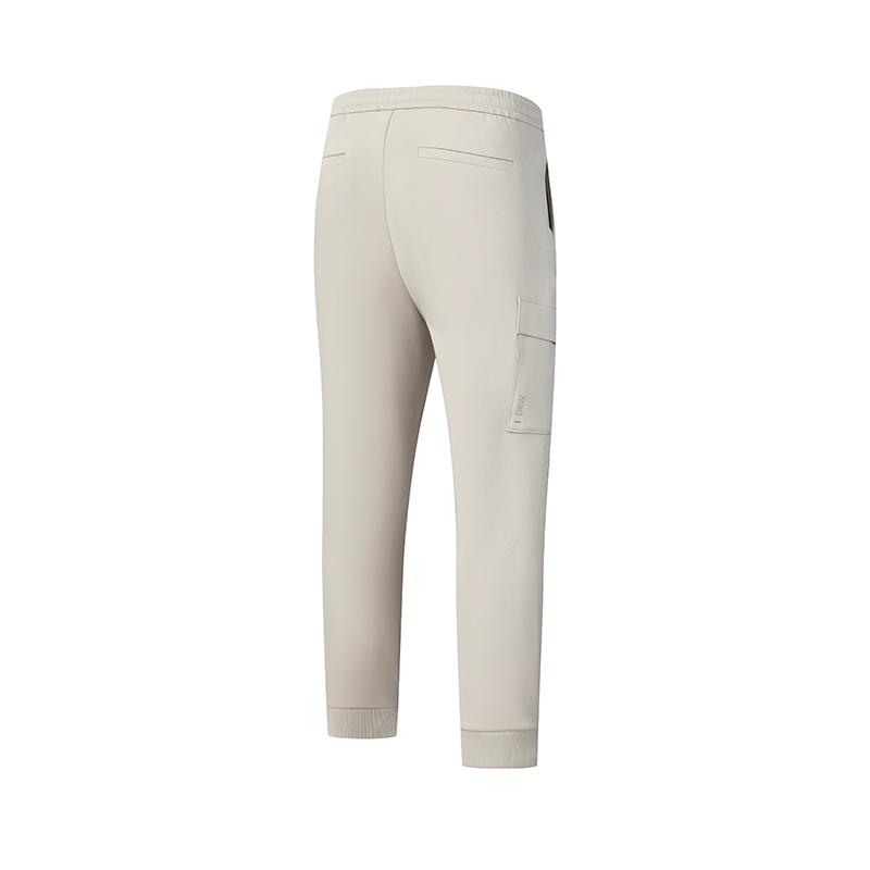 FILA Golf Series Fashion Simple Casual Versatile Comfortable Workwear Style Knitted Sports Pants Men bottoms Light-Khaki A11M615605FLK