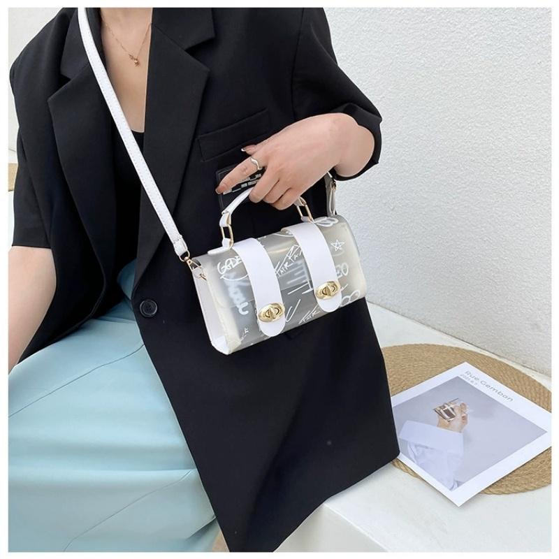 Transparent Jelly crossbody bag Girls simple casual crossbody bag Fashion crossbody bag shopping portable fashion single shoulde