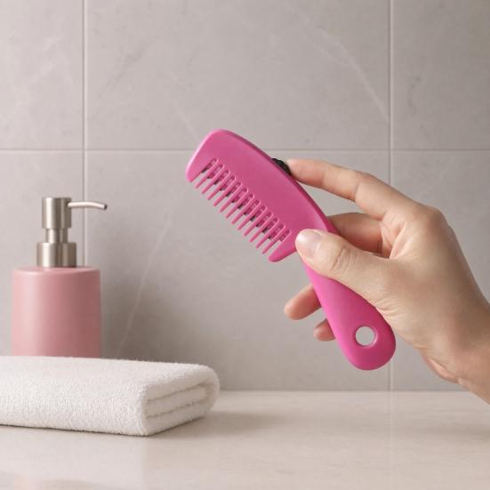 Multi-functional Hair Trimmer Comb 3 Setting Adjustable 2-In-1 Hair Clipper Comb Portable Travel