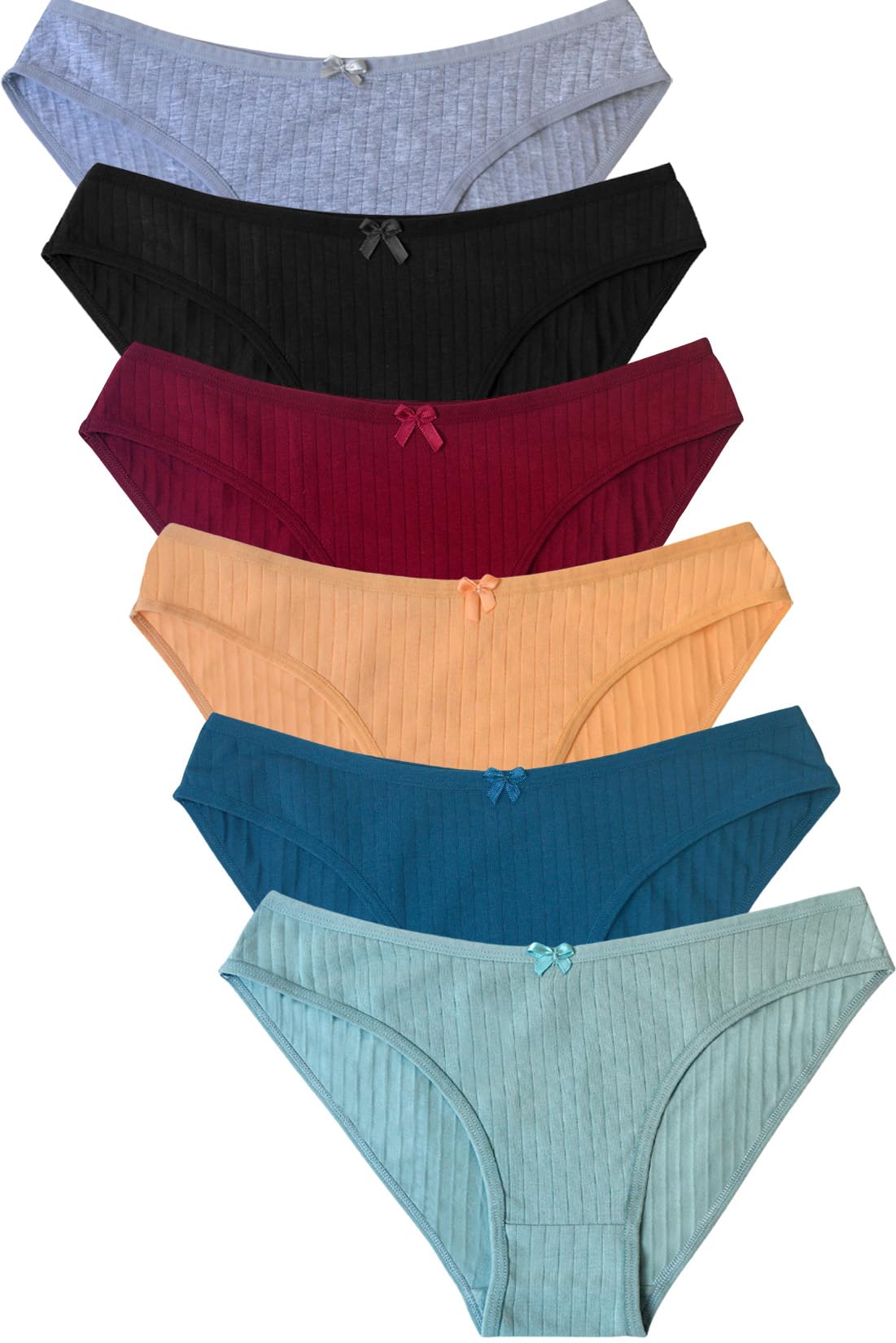 

Maeau Cotton Size S Women s Panties, Low-Rise, Breathable, Soft, Comfortable, Non-Steamy, Non-Constricting, Non-Digging, 6-Pack, (#01)