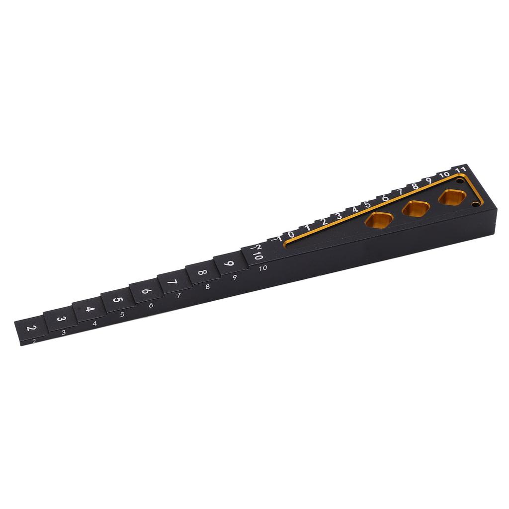 Ride Height Gauge Accurate Measurement Aluminum Alloy RC Height Measuring Ruler for 1Celsius8 1Celsius10 RC Car Chassis
