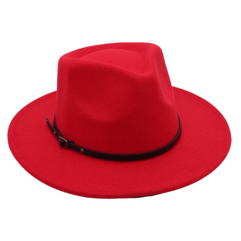 Top Hat, Belt Buckle, Jazz Hat, Male And Female Models, Felt Hat, Sun Hat, Woolen Hat, Ethnic Style