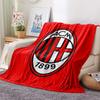 AC Milan Print Flannel Blanket, High Quality Comfortable for All Seasons, Home Decor, Warmth and Comfort, Perfect for Christmas Gifts