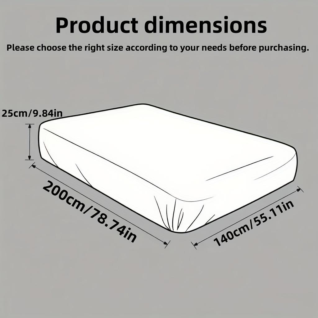 Pack of 2 Jersey Fitted Sheets Hypoallergenic & Breathable Bed Sheets with Elastic, 28cm Height, Allergy-Friendly,Machine Washable,Solid Color Bedding