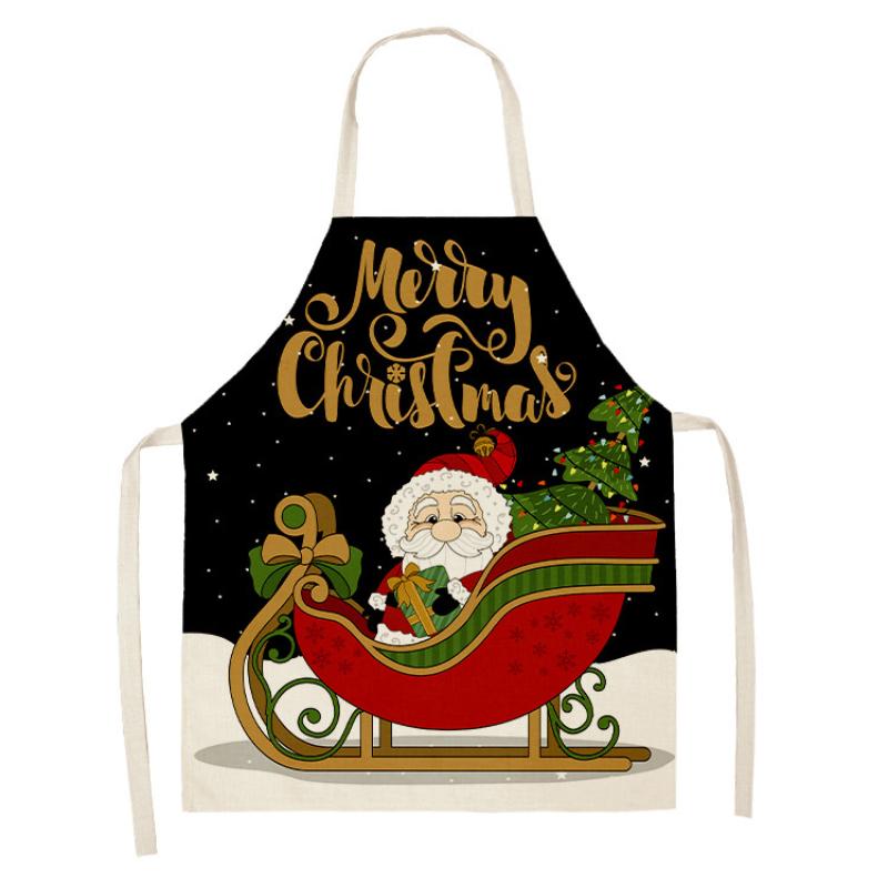 Grappige kerstkaart schilder kerstman witte