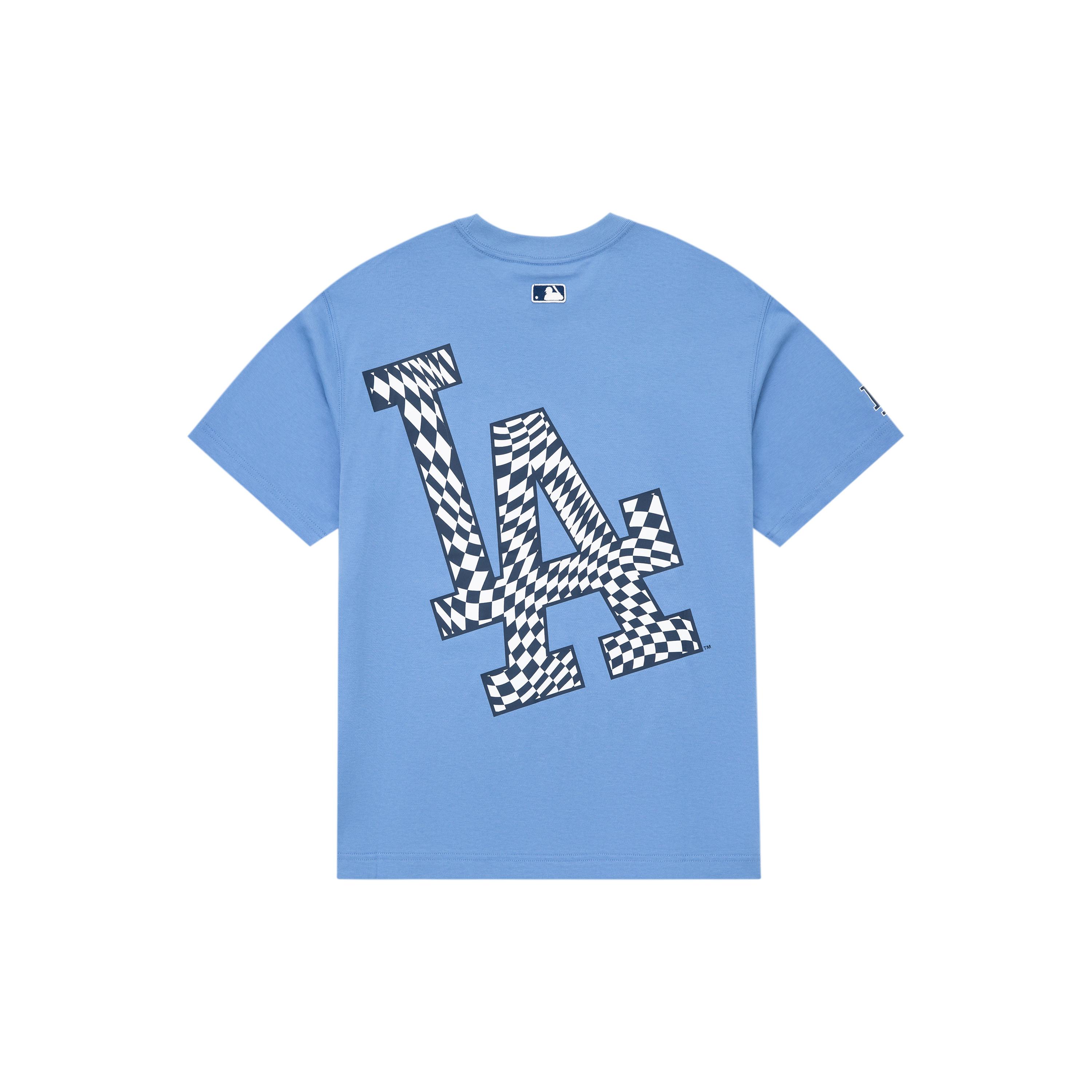 

New MLB Set in Sleeve T Shirt Unisex Blue 3ATSO0233-07CBL XS