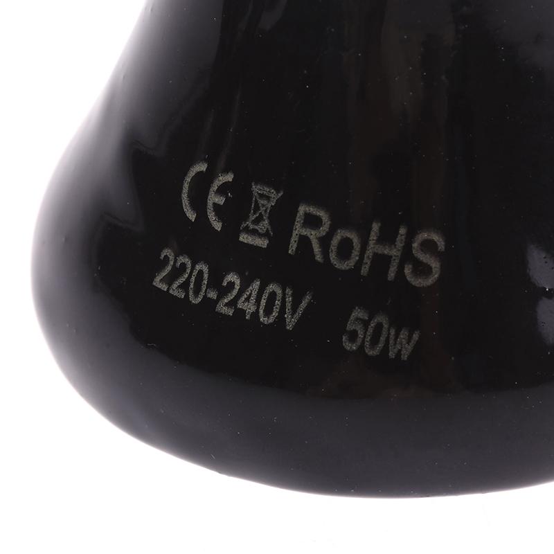 1Pc Reptile Pet Box No Light Far Infrared Ceramic Heating Lamp E27 Small Mini Heat Lamp 25W 50W 75W Mini Pet Heating Lamp