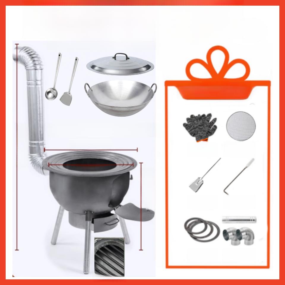 New Sle Rural Home Wood Burning Stove Portable Outdoor Large Pot Stove el Stove Equipment und Pot Stove