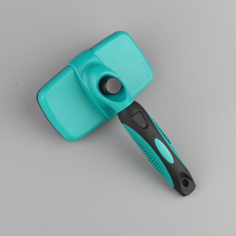 Pet Stainless Steel Needle Comb Self Cleaning Brush Clean Grooming Comb Dog Care Open Knot Comb Cat Automatic Telescopic Comb