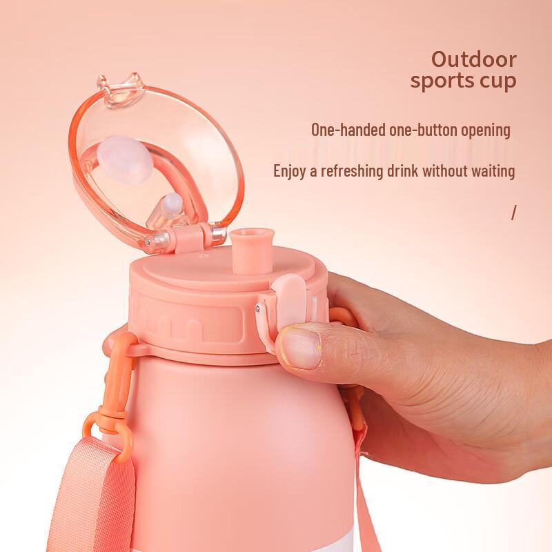 OLOEY 1000ml Insulated Stainless Steel Kids Water Bottle