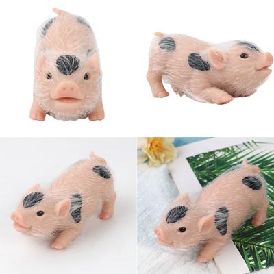 Mini Pig Figure Toy Cute Simulation Life Like Silicone Animal Toy Boys Girls Room Decoration Reborns Pig Parenting Gift