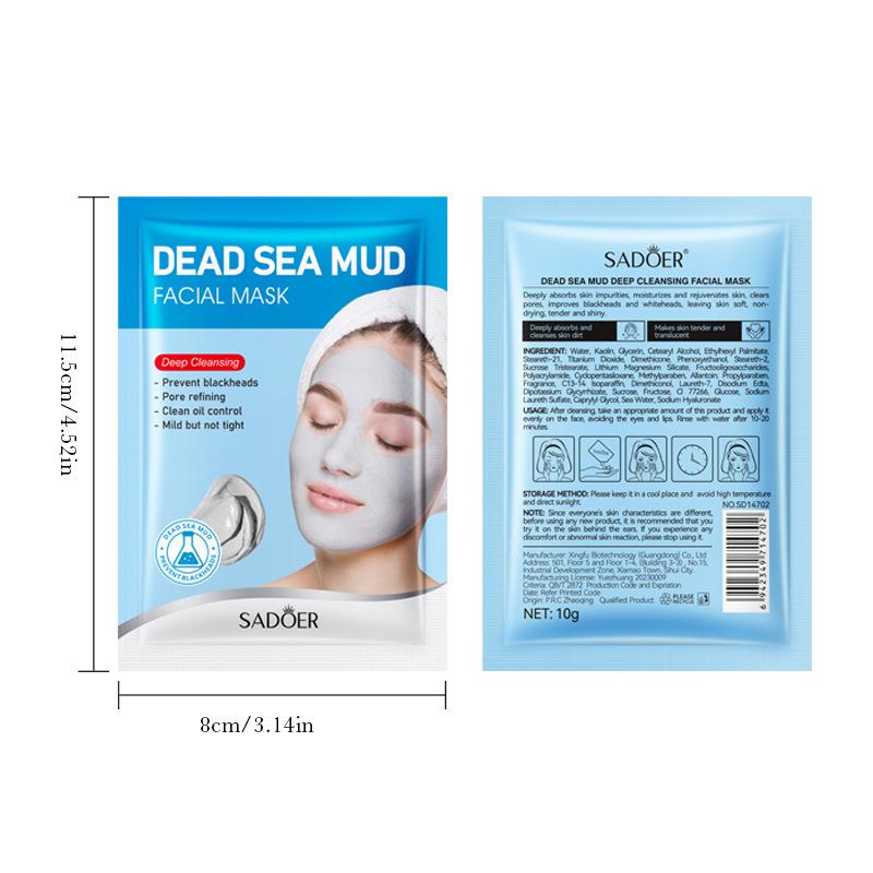 Dead Sea Mud Cleansing Mask SADOER Deep Cleansing Blackhead Removal Mask
