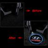 2Pcs Car Door Projector Lamps Emblem LED Welcome Light For Hyundai Accent Aslan Avante HB20 i20 i30 i40 ix20 Parisi BAYON