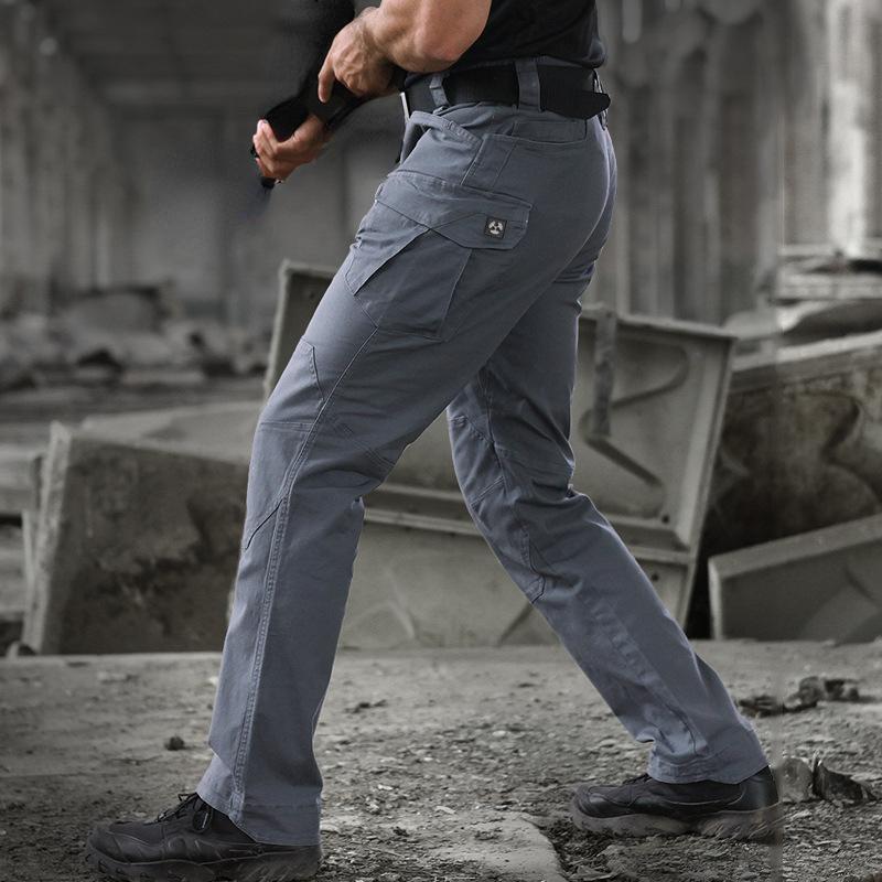 

Уличные водонепроницаемые брюки-карго для мужчин, дышащие повседневные длинные брюки, мужские быстросохнущие брюки-карго 2XL серый