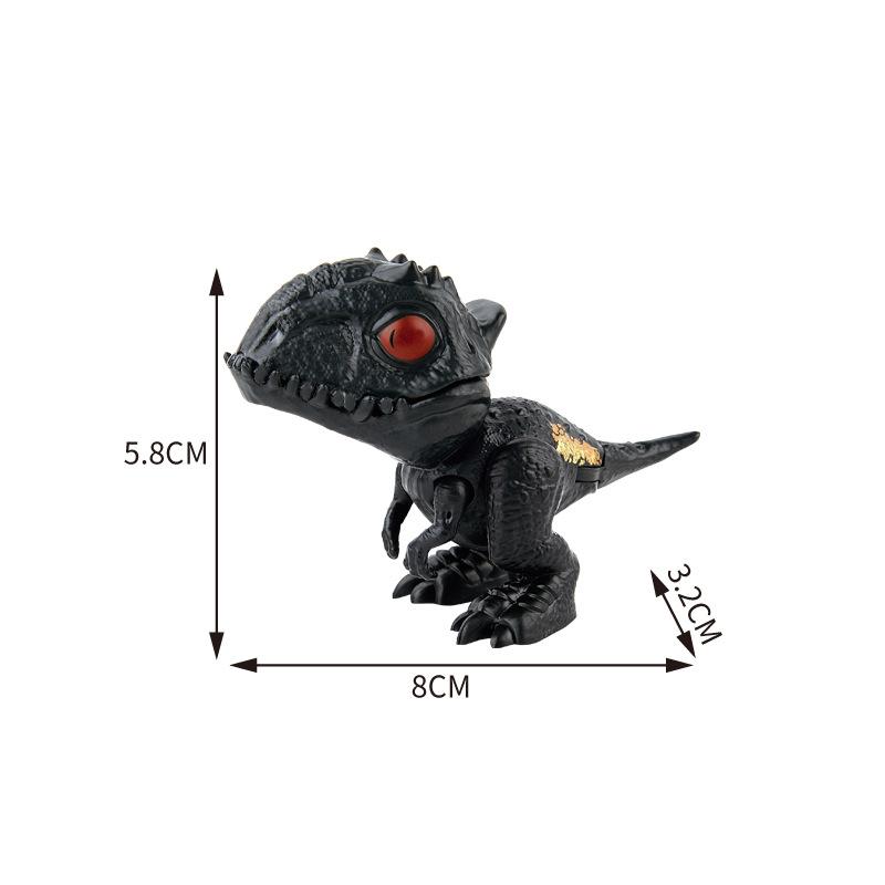 Mini Finger Dinosaur Anime Action Figures Toys Funny Simulation Dino Interactive Biting Hand Creative Tricky Tyrannosaurus Model