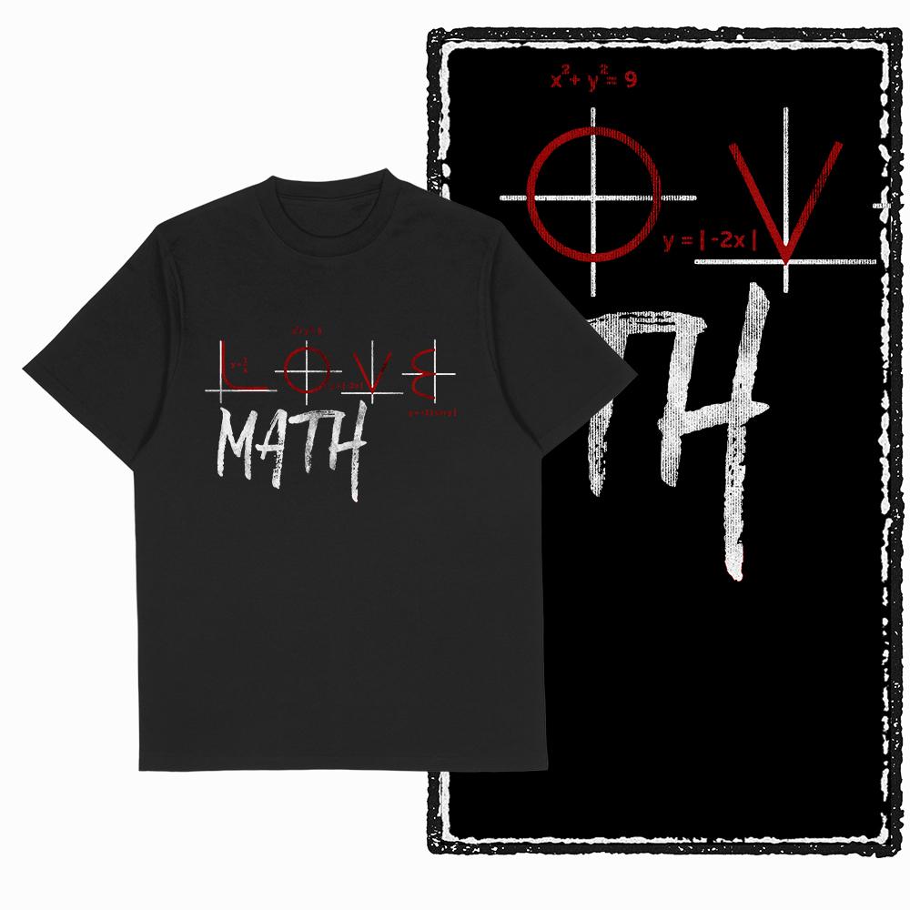 Coolmind SC 100% Cotton math lover pai Graphic T shirt fo men Cool math Big Size vintage BLACK men's novelty tee shirt