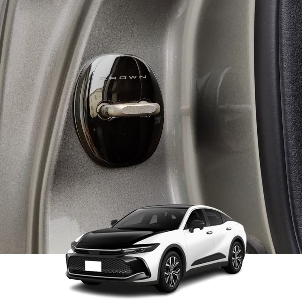 Kakash Toyota Dedicated Stainless Steel Door Lock Cover, Protective Buckle Cover, Resistant, Latch