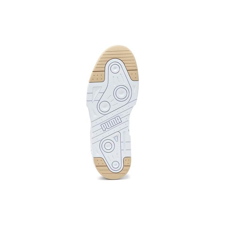 Puma Slipstream Bball Versatile Comfortable Durable Low-Top Sneakers Unisex Sneakers White Yellow 393266-05