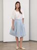Koes Pleated Full Skirt_Blue