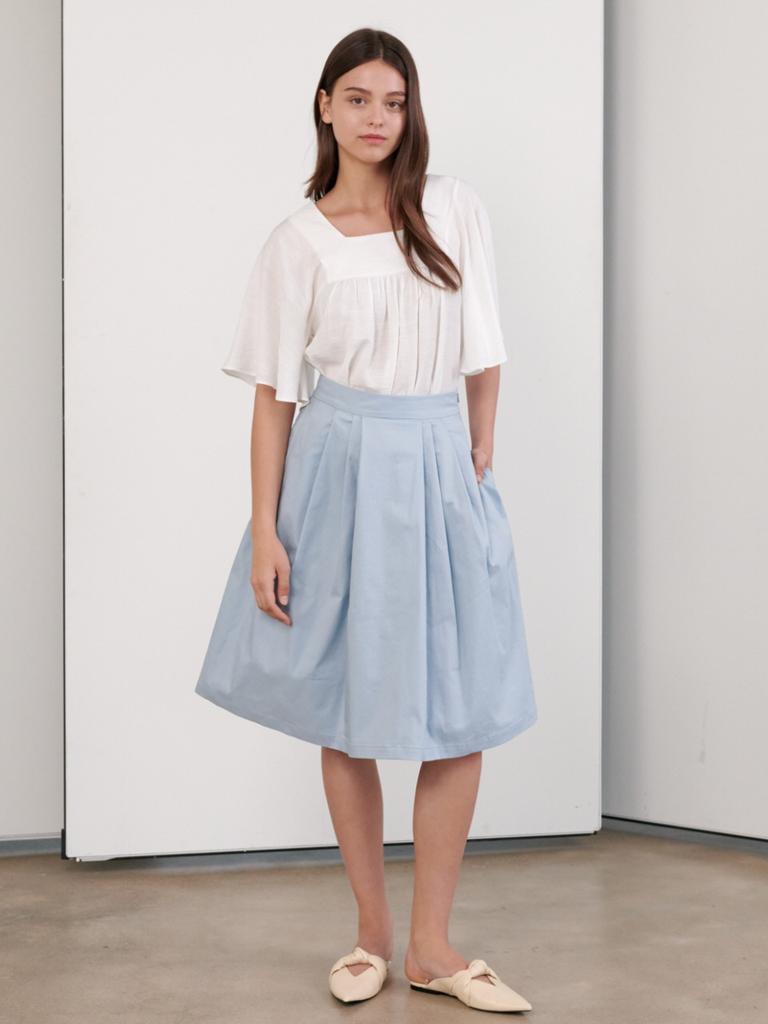 Koes Pleated Full Skirt_Blue