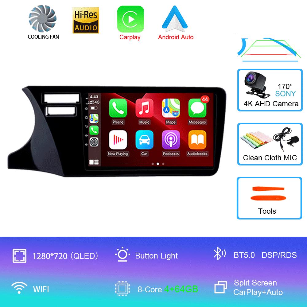 Android14 Car Radio For Honda City 2014 2015 2016 2017 Multimedia Video Player Navigation Stereo GPS Carplay Android Auto 4G DSP