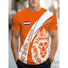 Men's Fashionable Casual Round Neck Comfortable 3D Printed T-shirt