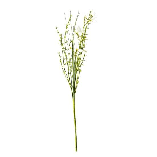 

Artificial Wildflowers Bouquet Summer Spring Fake Flower Branches for DIY Bridal Bouquets Wedding Floral Arrangement Table Centerpieces білий