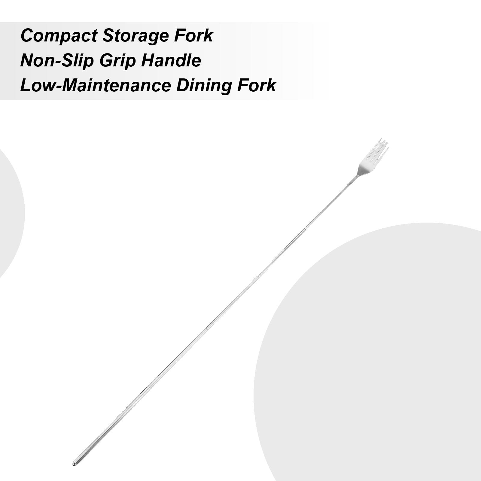 

Telescopic Fork Stainless Steel Long Handle Flatware Metal Extending Fork Eating Utensils For Home Office School Dinner Lunch China Mainland