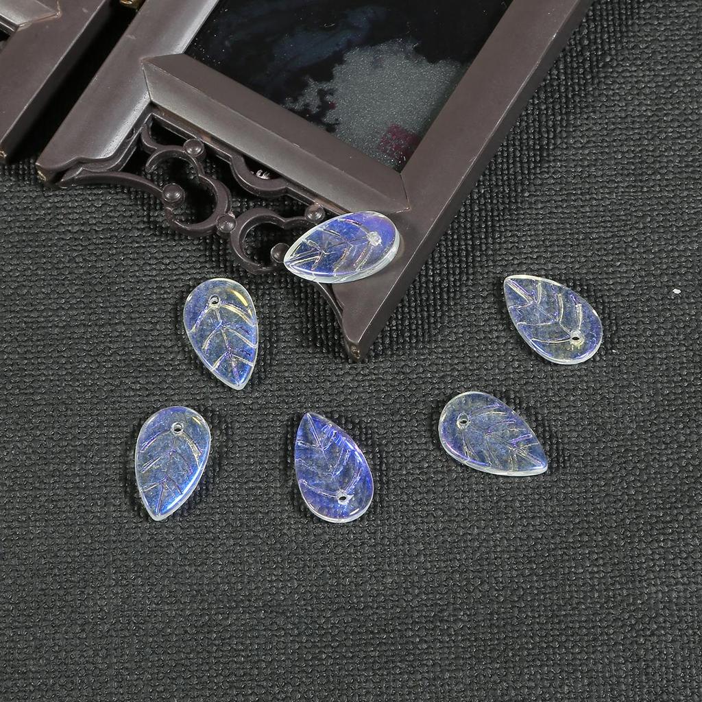 10 sztuk antyczny kwiat muszla liście koraliki szklane koraliki do tworzenia biżuterii bransoletka zrób to sam naszyjnik kolczyki akcesoria