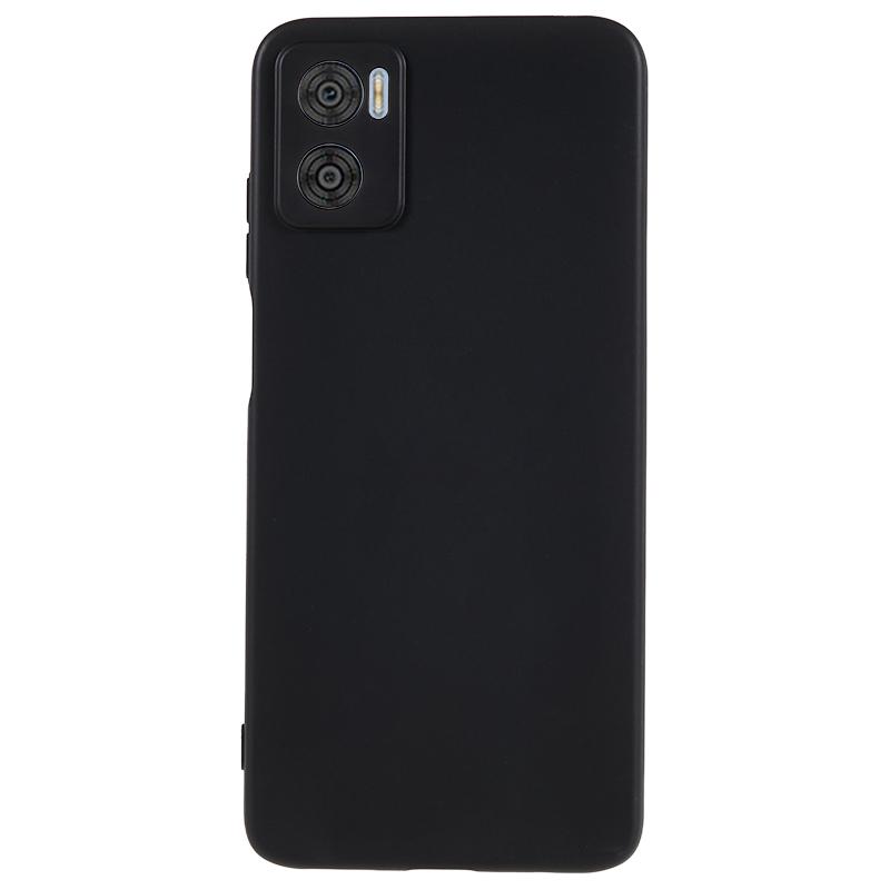 

For Motorola Moto E22 4G Glossy Soft TPU Cover Anti-scratch Phone Case Black