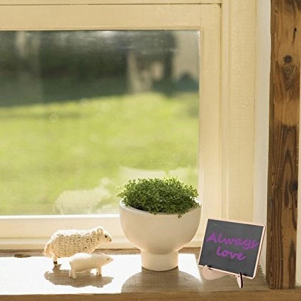 Wedding Home Rectangular Mini Wooden Message Chalkboard Notice Board Blackboard With Stand