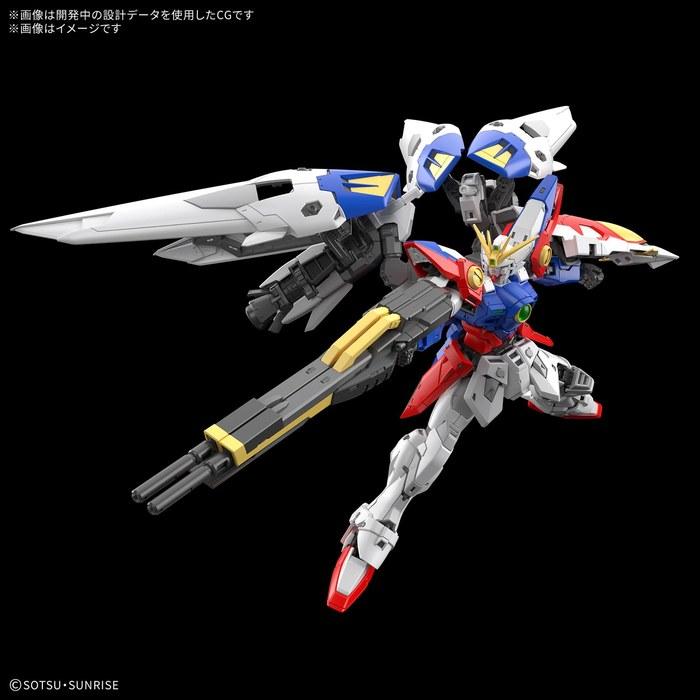 BANDAI SPIRITS RG New Mobile Report Gundam Wing Wing Gundam Zero 1/144 Scale Color-Coded Plastic Model Multicolor