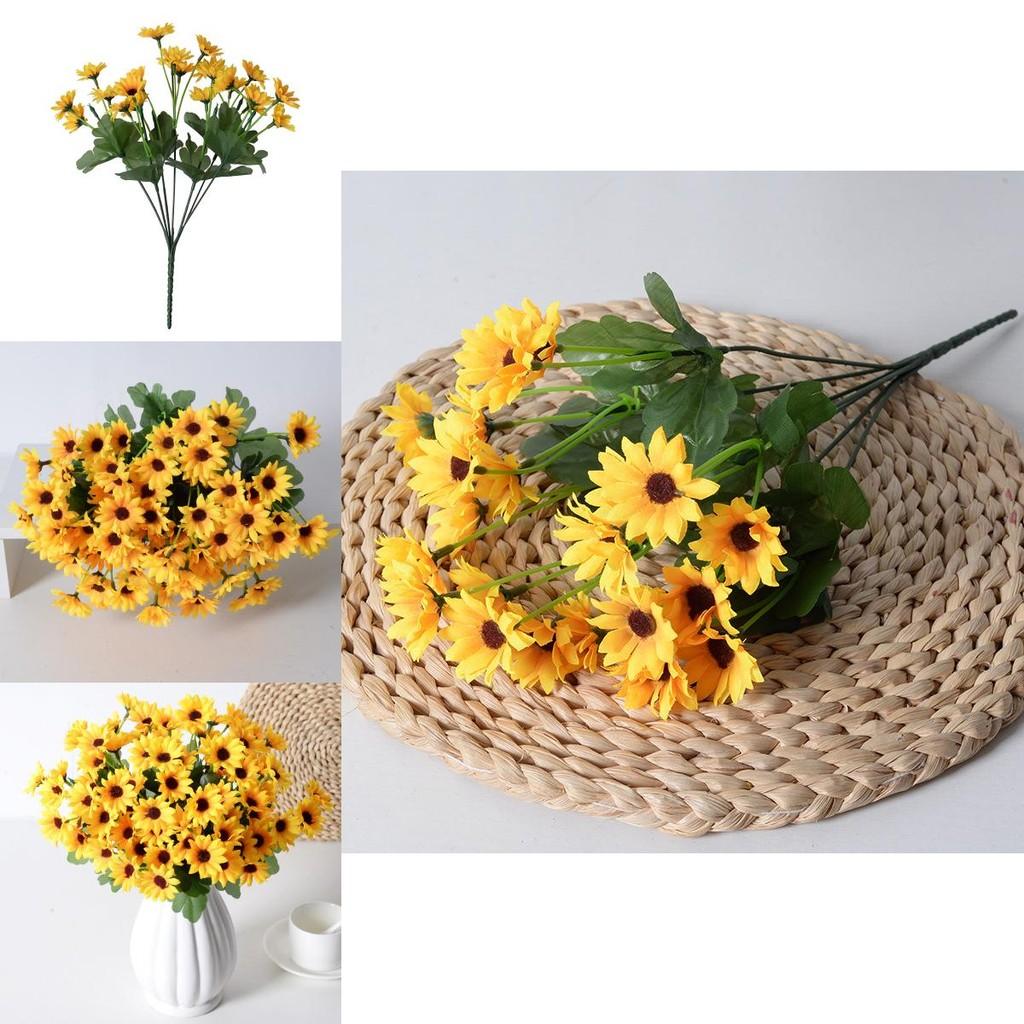 Helianthus Annuus Artificial Flower Display With Reinforced Construction For Wedding Outdoor And Home Use