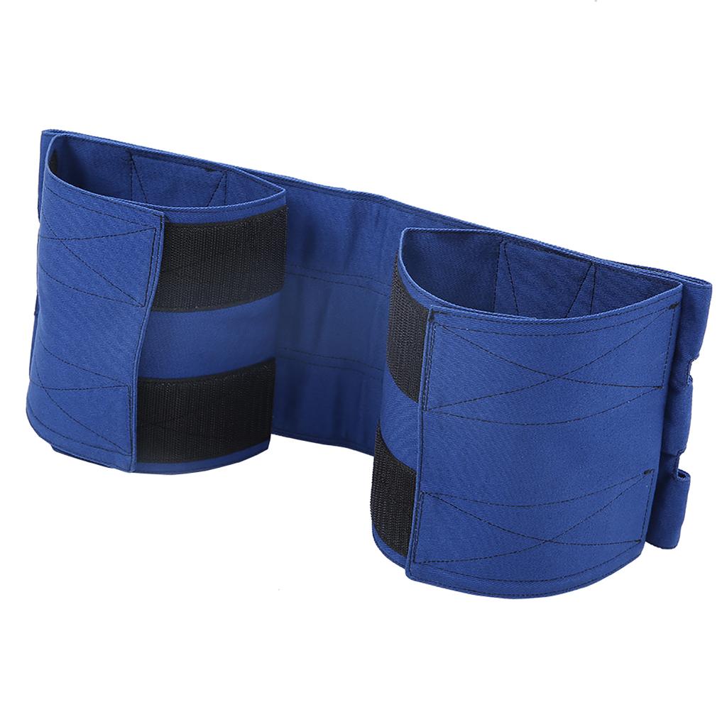 Wheelchair Footrest Non?Slip Adjustable Leg Restraint Strap Seat Belt (Blue Average Size)