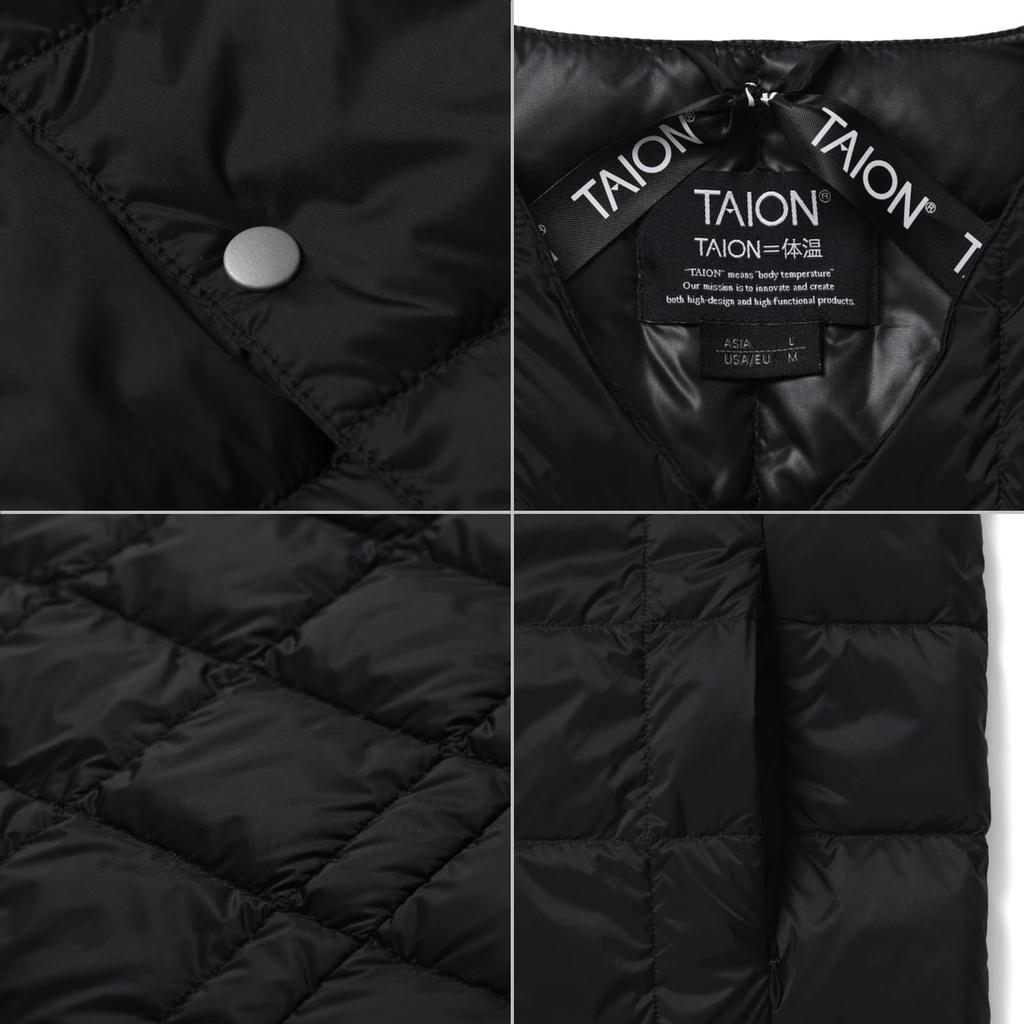 Taion Down Sand Beige Women's W104-LONG Jacket,