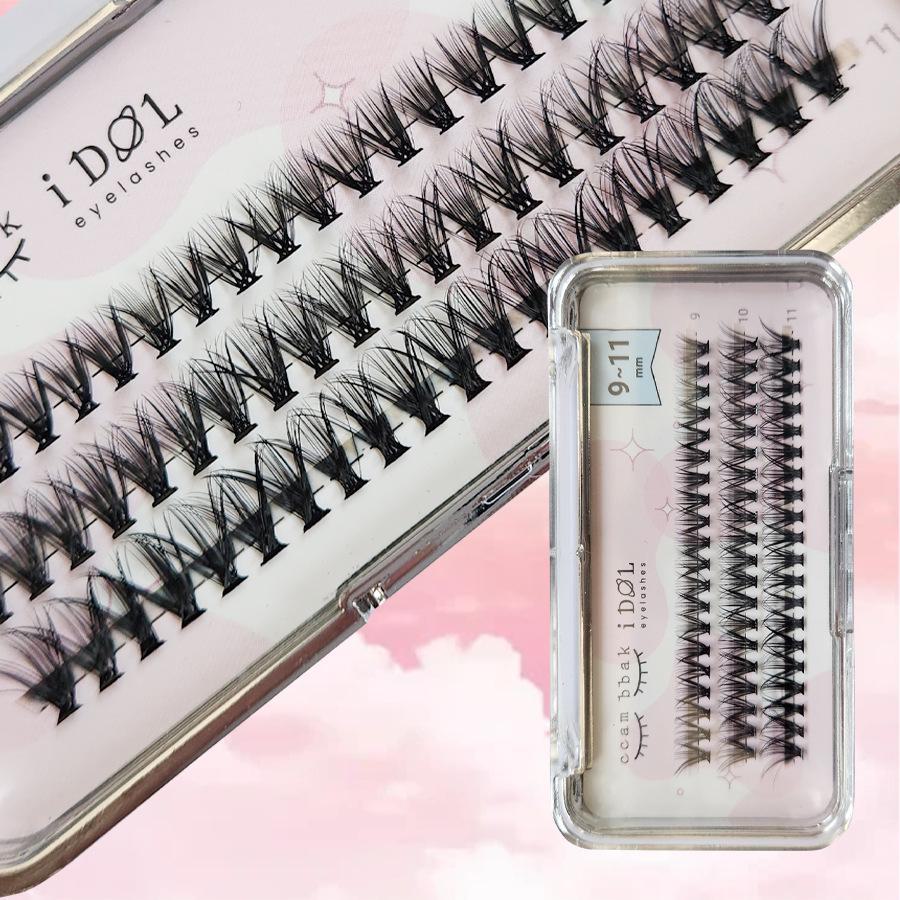 

Scarecrow 20-Pack Segmented Flat False Eyelashes - Cross-Border Style for European and American Markets Mirror Scarecrow