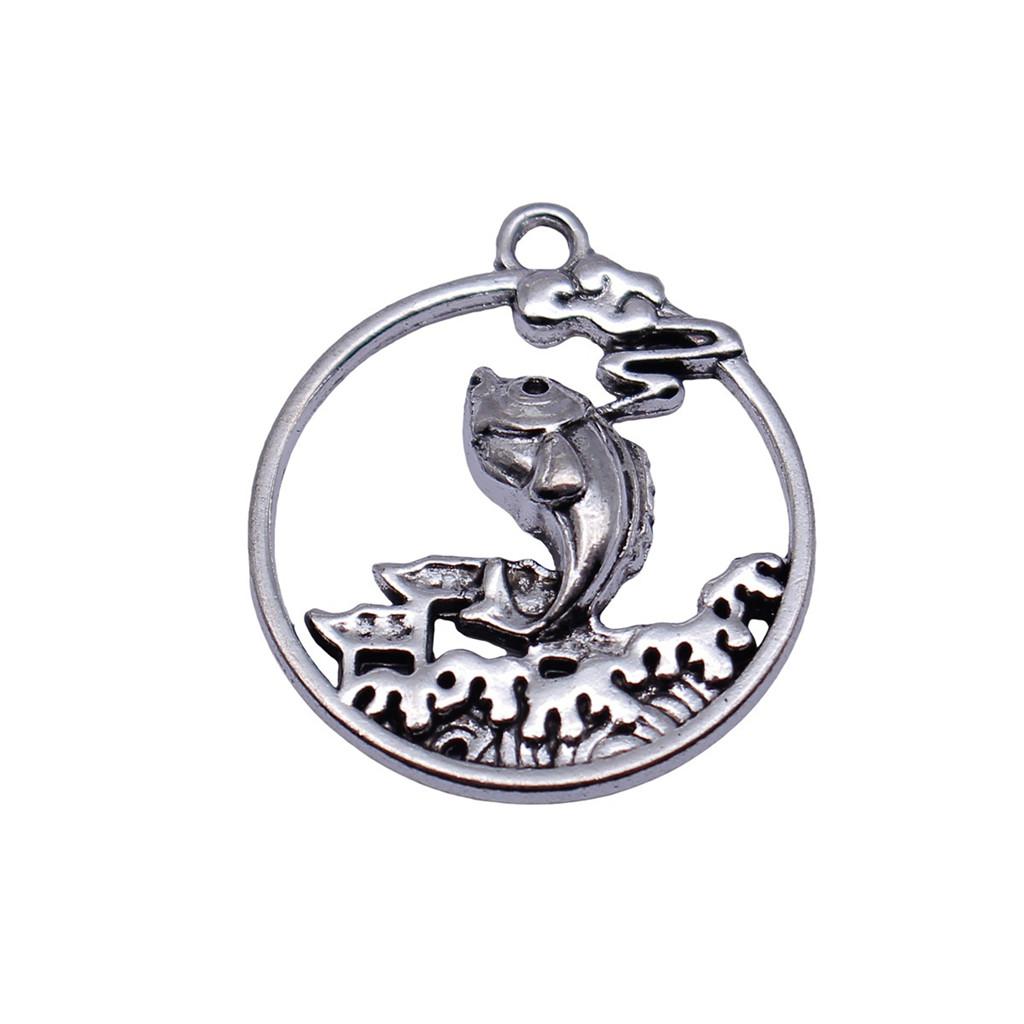 Fisch-Anhänger Vintage Legierung Anhänger Für DIY Schmuck Meeres-Thema Bastelbedarf