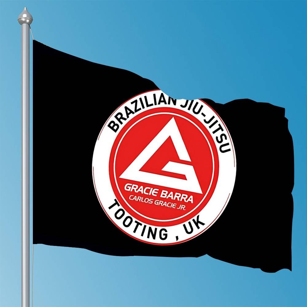 Gracie Barra Carlos GR Brazilian Jiu Jitsu Bandiere Decorazioni per Stanze Decorazioni da Esterno Articoli Personalizzati Bandiere per Camere da Letto Casa Divertente