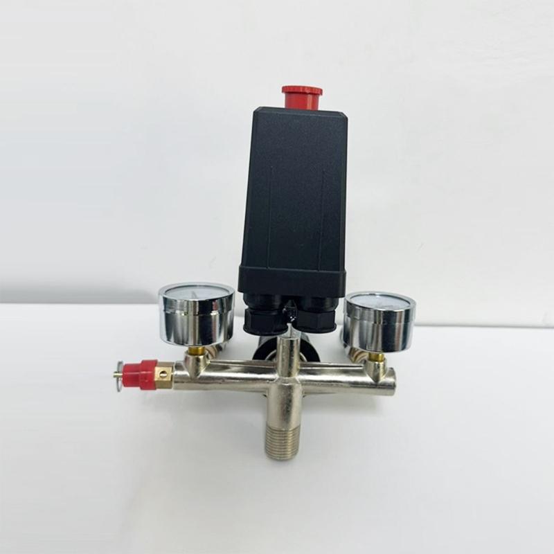High Efficiency Air Compressor Switches Auto Load Unload Function 90-120PSI Pressure Switches Manifold Regulator