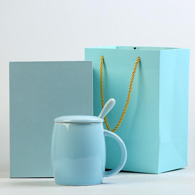 Chaxun Creative Ceramic Mug with Lid and Spoon