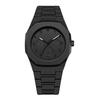 Men's Arabic Numerals Black Matte Quartz Watch