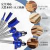 CSOOM Professional Grade Cemented Carbide Wood Router Bit Set of 6 | Gourd Surface,