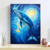 Blue Whale Diamond Decorative Painting Set Full Diamond Embroidery Decorative Painting Handmade Products 5D