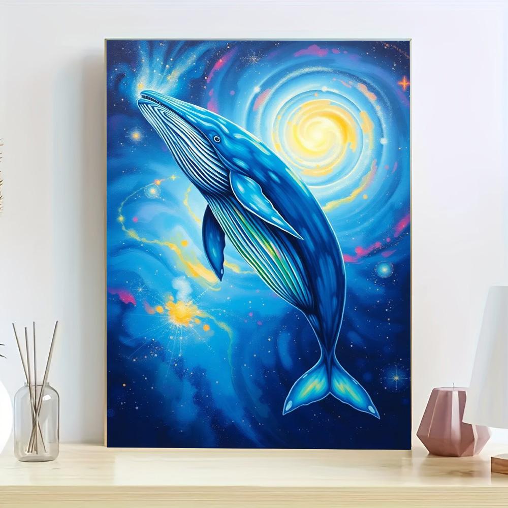 Blue Whale Diamond Decorative Painting Set Full Diamond Embroidery Decorative Painting Handmade Products 5D