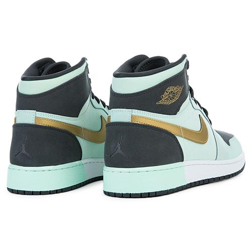Jordan 1 Retro High GS Miętowa Pianka Antracyt Metaliczne Złoto 332148-300