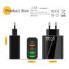 65W PD Charger 5V 7A Fast Charging 5 Port USB For iPhone 13 12 Pro iPad  Xiaomi Samsung Type C Phone Adapter EU US UK Plug